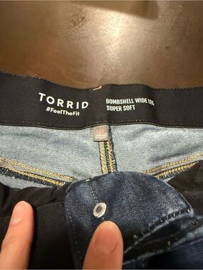 torrid Bombshell Wide Leg Jeans - Dark Blue